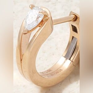 Repossi Serti Inversé Diamond 💎💎 18k Gold Huggies Earrings PAIR